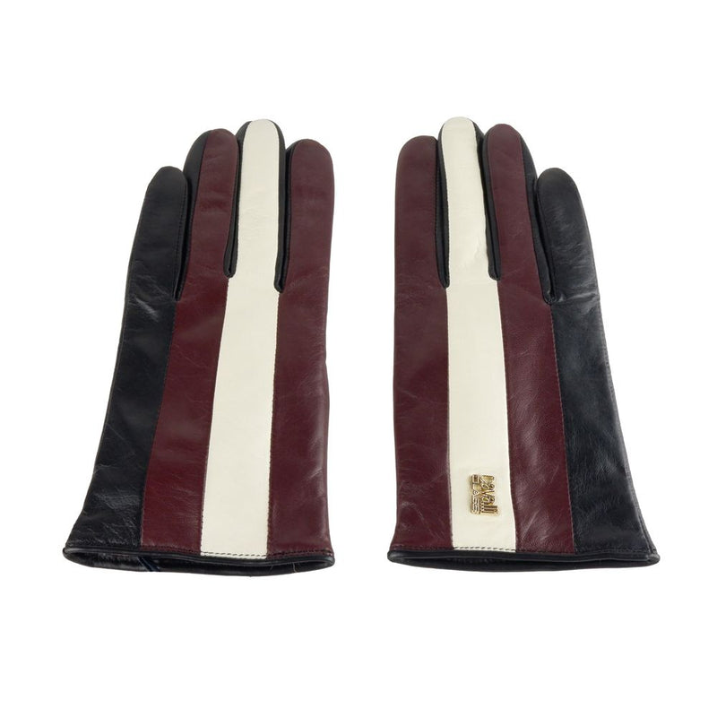 Elegant Lambskin Leather Gloves Cavalli Class