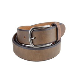 Elegant Unisex Dark Brown Leather Belt La Martina