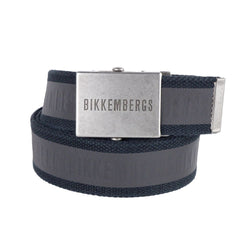 Black Cotton Mens Belt Bikkembergs