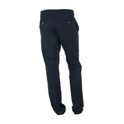 Elegant Black Italian Designer Trousers Made in Italy