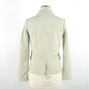 "White Leather Women Jacket" Emilio Romanelli