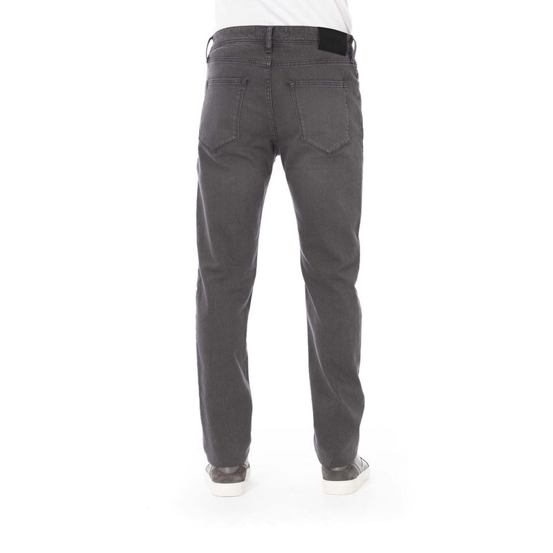 Gray Cotton Men Jeans Baldinini Trend