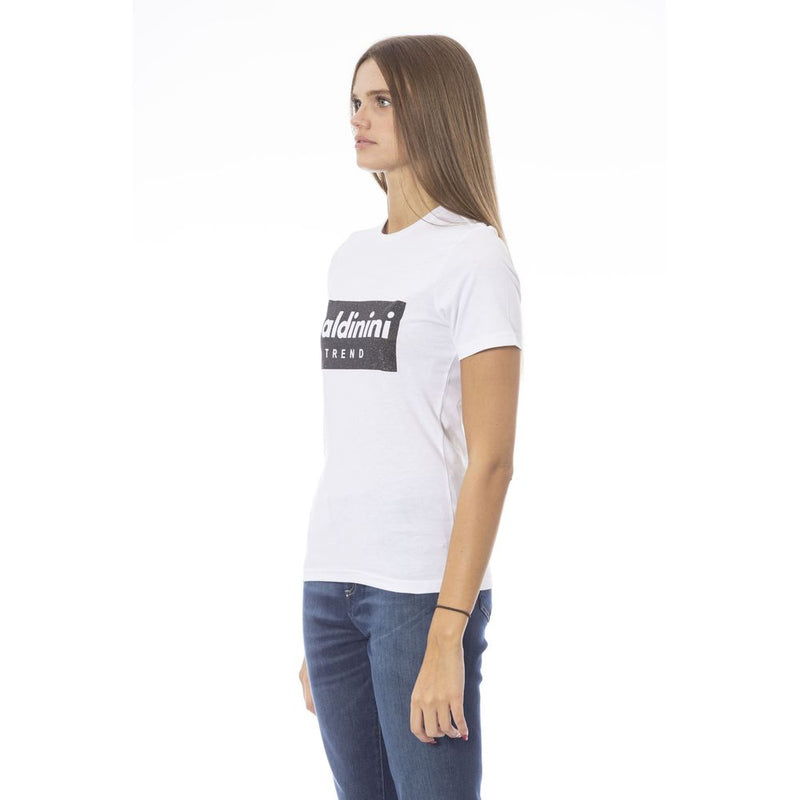 White Cotton Women T-Shirt Baldinini Trend