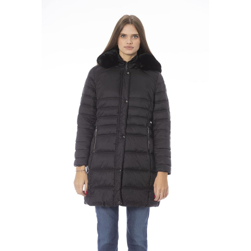 Black Polyester Women Jacket Baldinini Trend