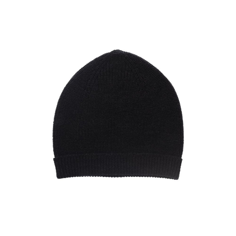 Black Merino Wool Men Hat Alpha Studio