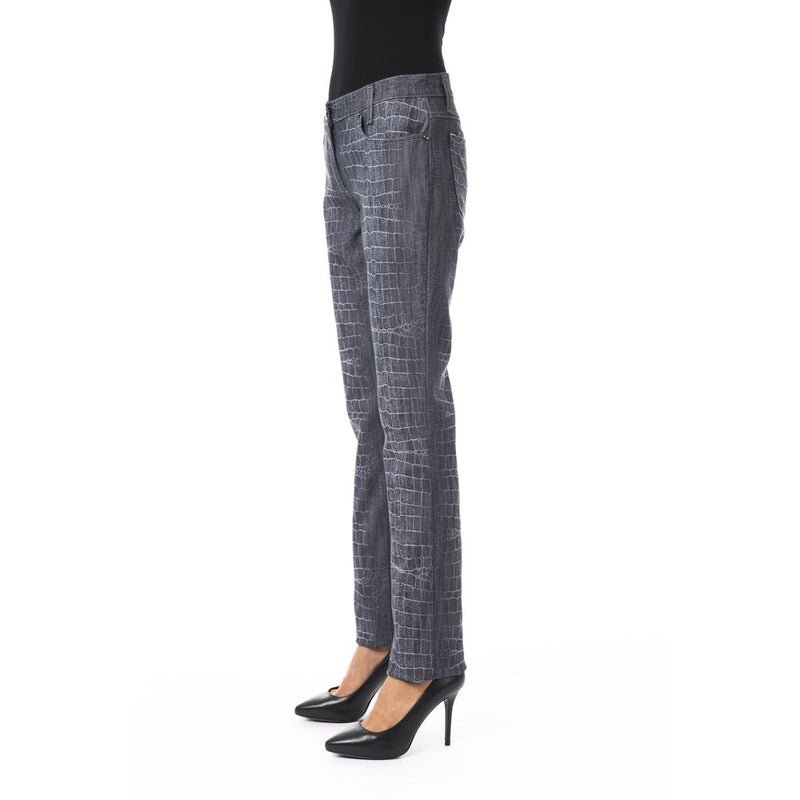 Black Viscose Women Pants BYBLOS