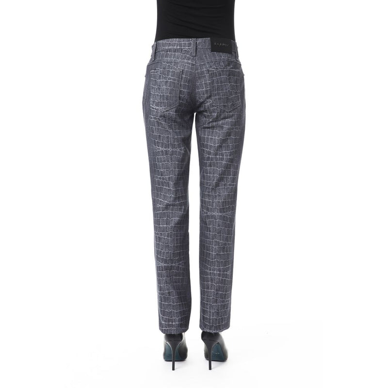 Black Viscose Women Pants BYBLOS