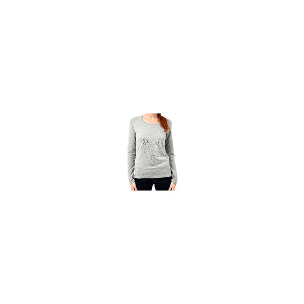 Gray Cotton Women T-Shirt Montana Blu