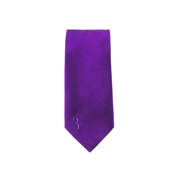 Purple Sisal Men Tie Billionaire Italian Couture