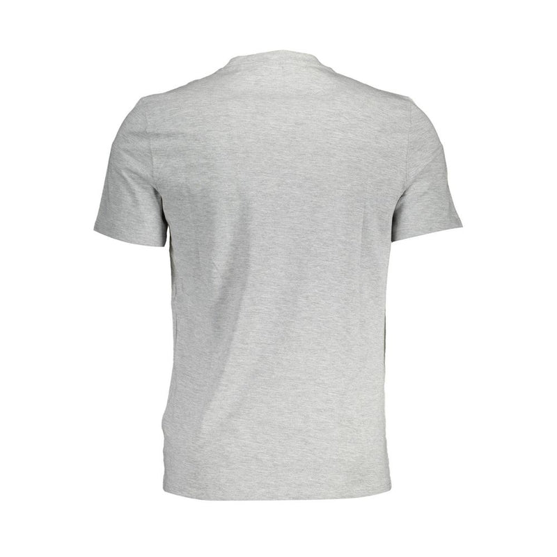 Gray Cotton Men T-Shirt Guess Jeans