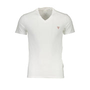 White Cotton Men T-Shirt Guess Jeans