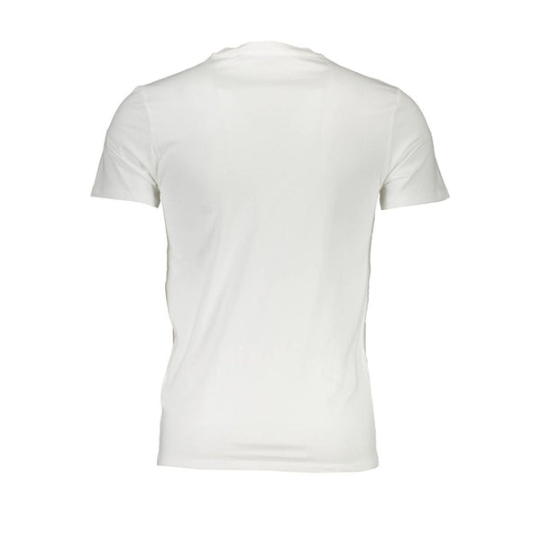 White Cotton Men T-Shirt Guess Jeans