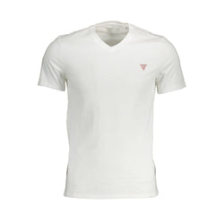 White Cotton Men T-Shirt Guess Jeans