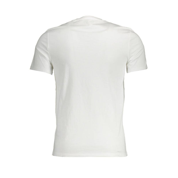 White Cotton Men T-Shirt Guess Jeans