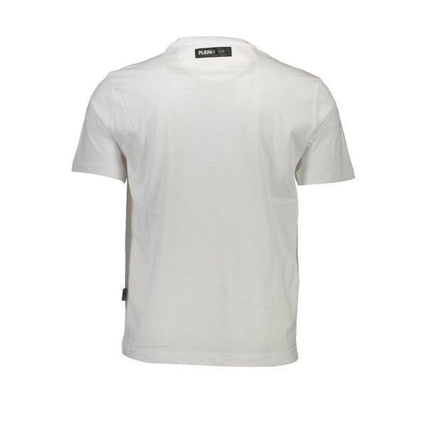 White Cotton Men T-Shirt Plein Sport