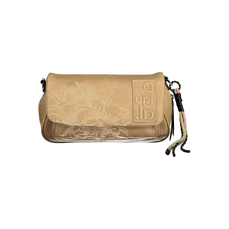 Brown Polyethylene Women Handbag Desigual