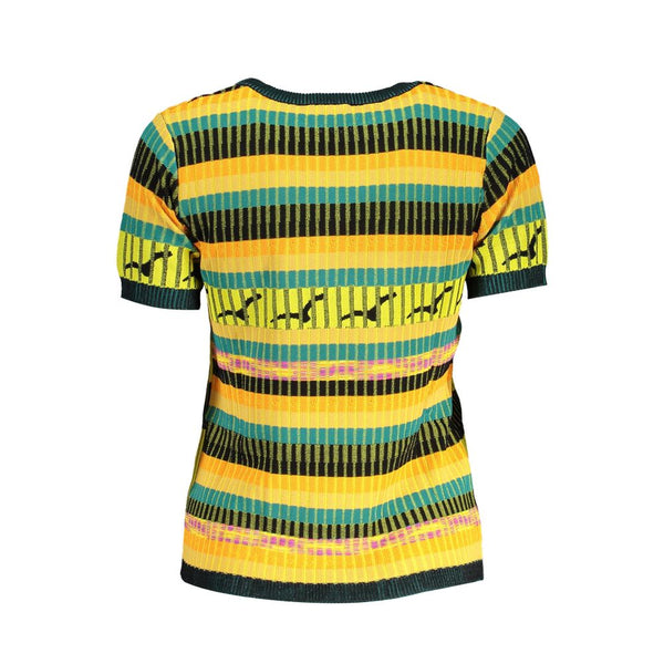 Yellow Viscose Women Sweater Desigual