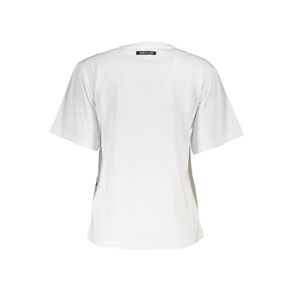 White Cotton Women T-Shirt Cavalli Class