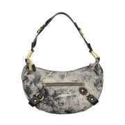 Grey and Black Polyester Handbag Guess Jeans