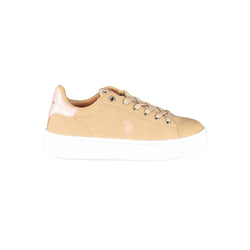 Beige Polyester Women Sneaker U.S. POLO ASSN.