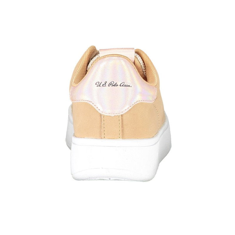 Beige Polyester Women Sneaker U.S. POLO ASSN.