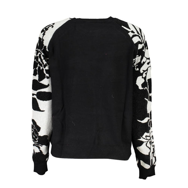 Chic High Neck Sweater with Contrast Details Desigual