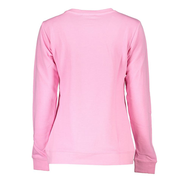 Pink Cotton Sweater Cavalli Class