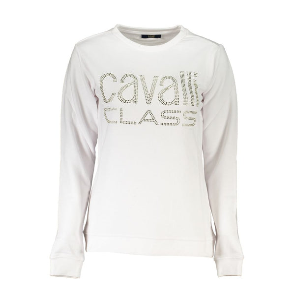 White Cotton Sweater Cavalli Class