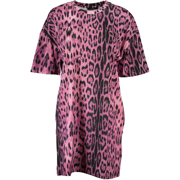 Pink Cotton Dress Cavalli Class