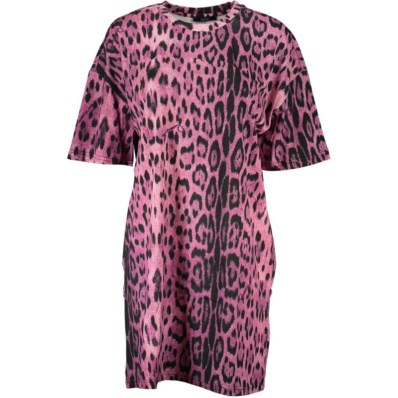 Pink Cotton Dress Cavalli Class