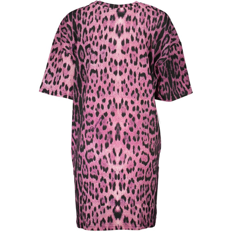 Pink Cotton Dress Cavalli Class