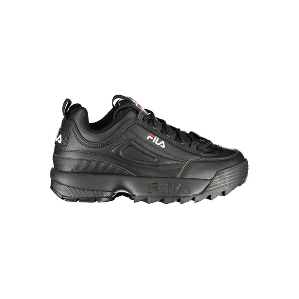 Sleek Black Disruptor Sports Sneakers Fila