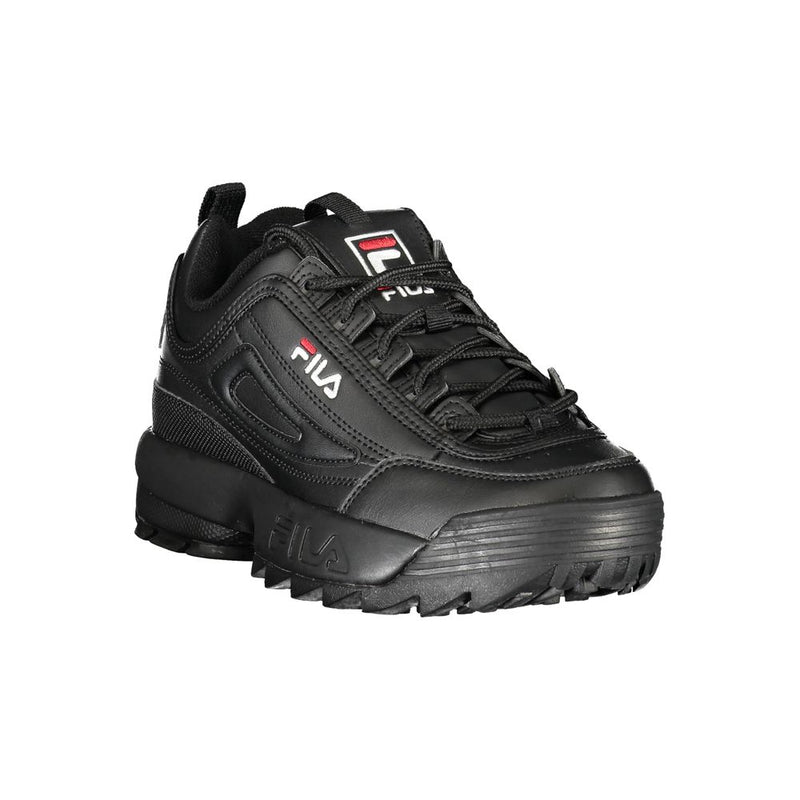 Sleek Black Disruptor Sports Sneakers Fila