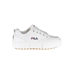 Chic White Wedge Sneakers with Embroidered Detail Fila