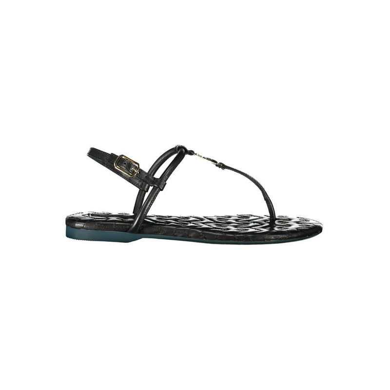 Black Leather Sandal Patrizia Pepe