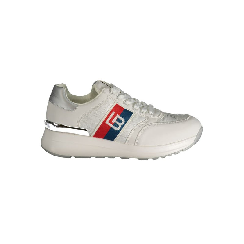 White Polyester Sneaker Laura Biagiotti