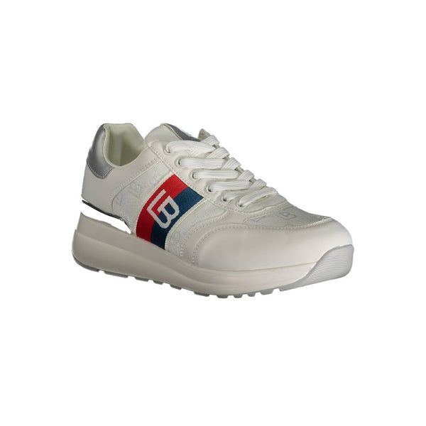 White Polyester Sneaker Laura Biagiotti