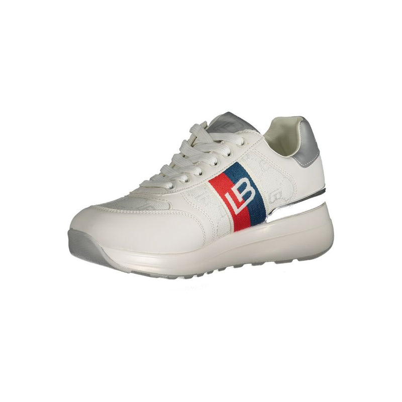 White Polyester Sneaker Laura Biagiotti