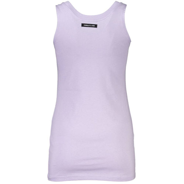 Purple Cotton Women Top Cavalli Class