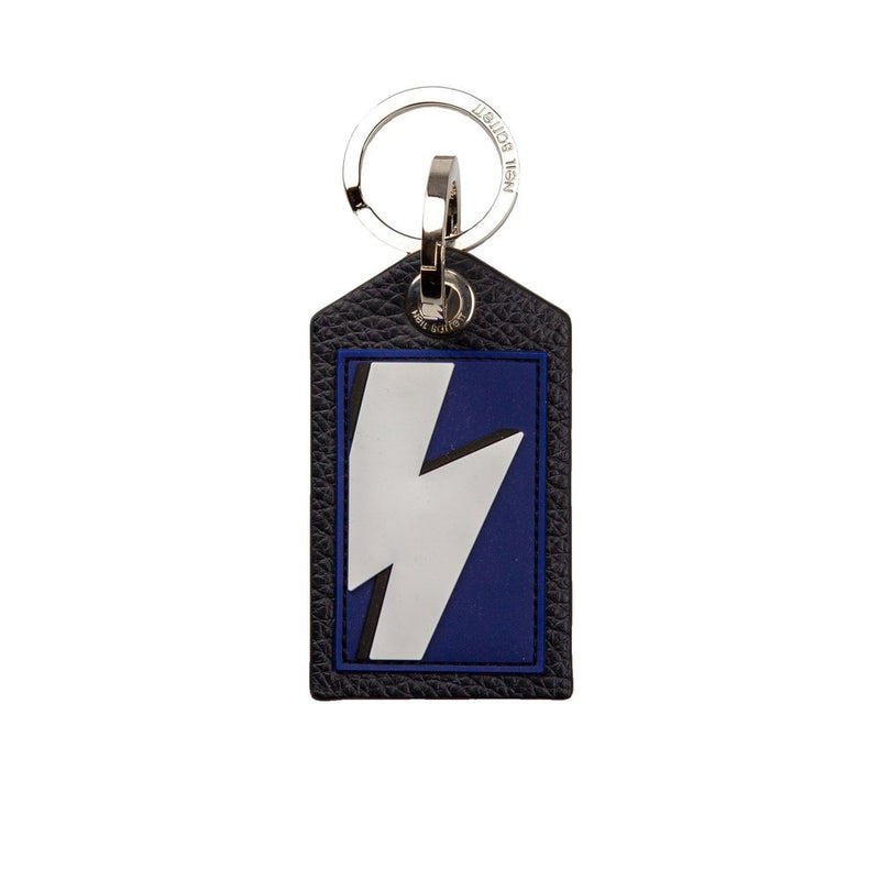 Blue Leather Men Keychain Neil Barrett