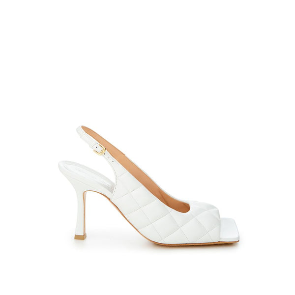 White Leather Sandal Bottega Veneta