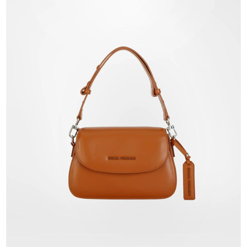 Brown Polyester Women Handbag Chiara Ferragni