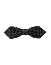 Black Silk Polka Dot Adjustable Neck Men Papillon Bow Tie Dolce & Gabbana