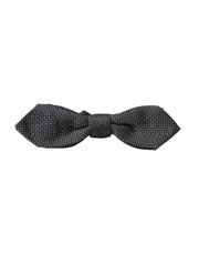 Gray Silk Weaved Adjustable Neck Men Papillon Bow Tie Dolce & Gabbana