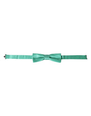 Mint Green Silk Adjustable Neck Men Bow Tie Dolce & Gabbana