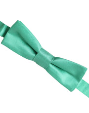 Mint Green Silk Adjustable Neck Men Bow Tie Dolce & Gabbana