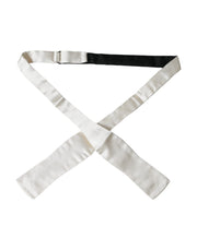 White Silk Slim Skinny Necktie Men Bow Tie Dolce & Gabbana