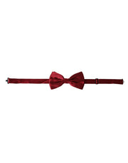 Red Satin Silk Adjustable Neck Men Bow Tie Dolce & Gabbana