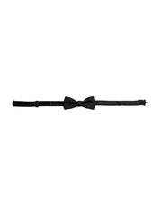 Black Silk Adjustable Neck Men Bow Tie Dolce & Gabbana