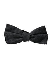 Dark Gray Silk Adjustable Neck Men Bow Tie Dolce & Gabbana